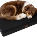 Bedsure Dog Bed for Large Dogs - Orthopedic Waterproof Puppy Beds with Removable Washable Cover, Egg Crate Foam Pet Mat, Suitable for Pet Up to 65 lbs (36"L x 27"W x 3"Th, Black)
