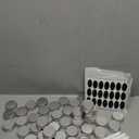 200 Pack Metal Tins Aluminum Containers with Lids Screw Top Round Tin Cans for Cosmetic Lip Balm DIY Salves Candles Wax with 5 Markers 10 Sheets Label Stickers (1 oz, Silver)