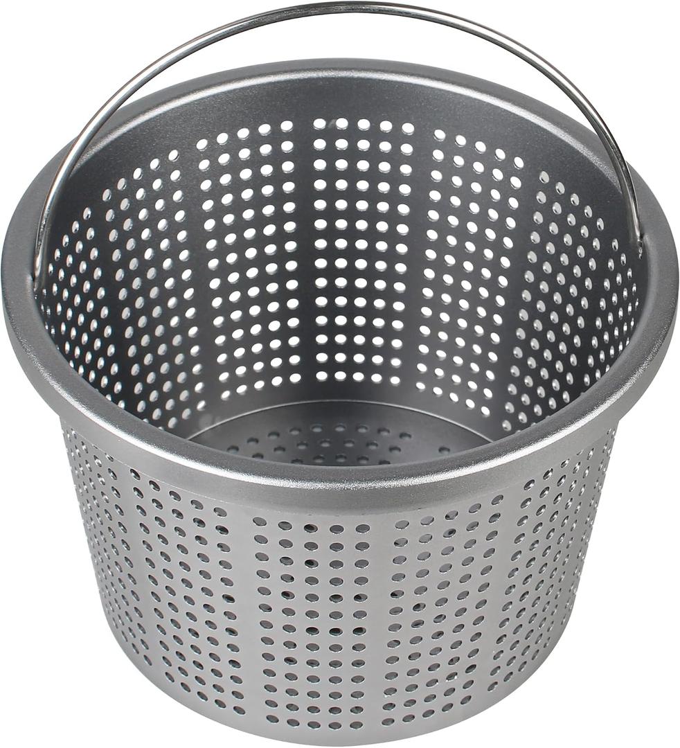 Aluminum Pool Skimmer Basket Replacement Compatible with Pen-tair U-3 & Hayward SP1070, Heavy-Duty Inground Pool Basket with 316 Stainless Steel Comfort Grip Handle