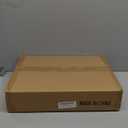 TV Tray Table with Infinite Adjustable Height - C-Shaped Sofa End Side Table for Snack Laptop Desk Small Spaces (Brown)