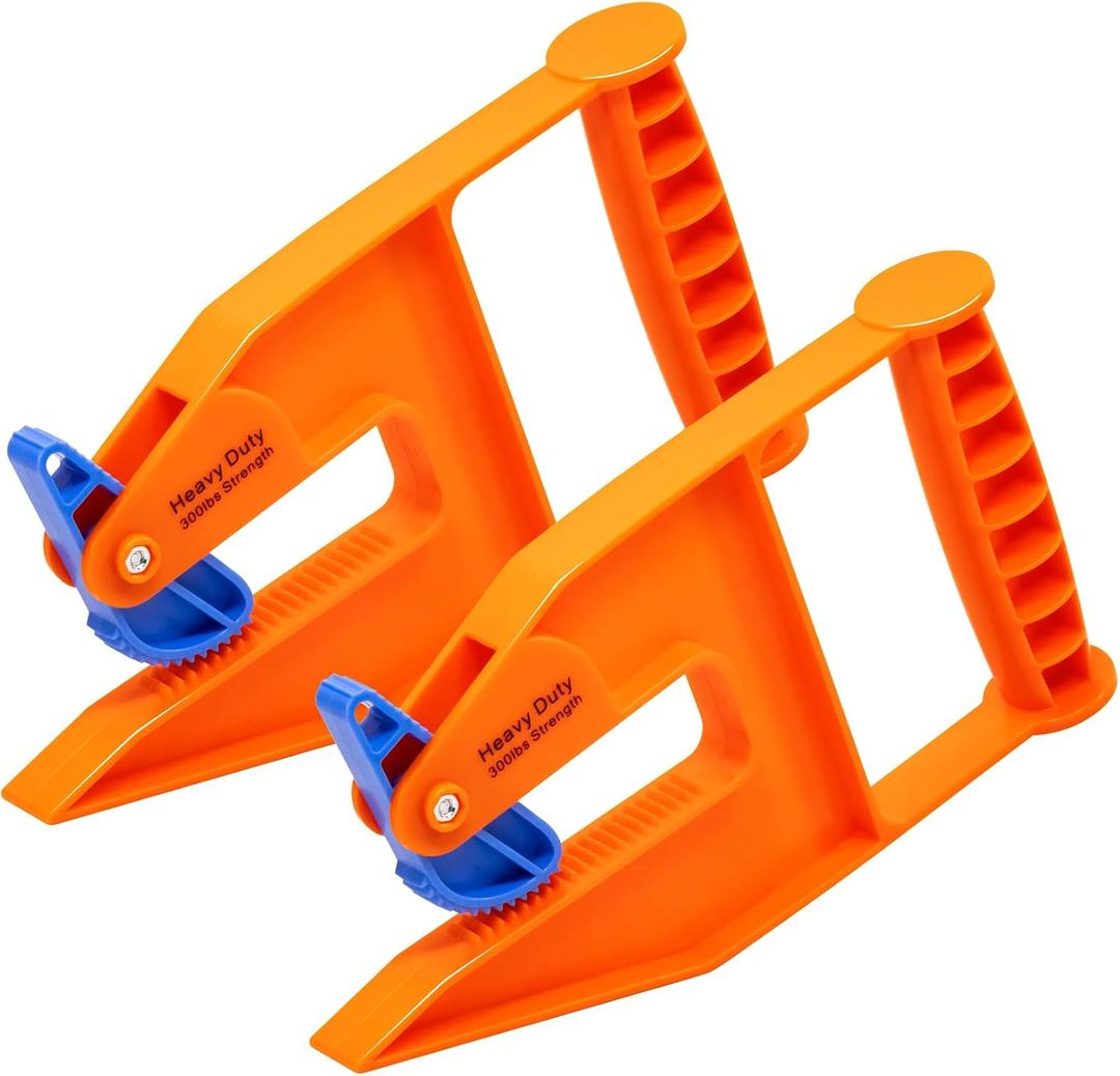 Heavy Duty Stall Mat Grippers, Pair of 2 Mat Mover Tools, 300LBS Capacity, Effortless Rubber Mat Remover for Stalls, Barn & Gym, Saves Back & Hands, For Soft, Thick, Uneven-Surface Rubber Mats