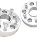Rough Country 2" Wheel Spacers for 18-22 Jeep Wrangler JL/Gladiator JT - 10085,Silver