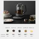 Joydeem Hot Tea Maker, Glass Electric Kettle with Auto Lift Tea Infuser and Temperature Control, 1.7L, JD-ZC6088G
