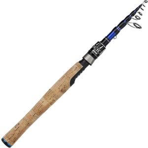 EOW XPEDITE PRO Portable Telescopic Casting and Spinning Fishing Rods, 24T Carbon Blanks & Solid Carbon Tip, Cork Handle, Travel Rod, Short Collapsible Rods