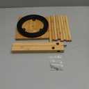 Pretzel Holder Stand Oktoberfest Bamboo Rotatable Pretzel Display Rack Hanger with Arms Hanging Sausage Mug Hook Stand for Oktoberfest Party(52 x 40cm)