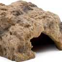 Reptile Hide for Leopard Gecko, Bearded Dragon, Ball Python & Tortoise Terrarium Habitat Dcor, Snake & Lizard Hideout(Resin, Large)