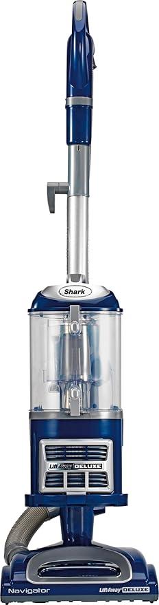 Shark NV360 Navigator Lift-Away Deluxe Upright Powerful Suction Vacuum for Hardwood Floor, Carpet, Muti-Surface Spotless Cleaning with Large Dust Cup Capacity, Swivel Steering, Blue