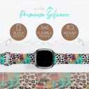 Smart Watch Bands for Women, Printed Silicone Watch Band Compatible with Fitbit Versa 3, Versa 4, Fitbit Sense & Sense 2, Soft Sport Ladies Watches Strap Replacement