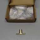 Amerdeco 10 Pack Brushed Brass Cabinet Knobs 2 Inch(50MM) Kitchen Cabinet Pulls Drawer Knob, Knob for Dresser Drawers, Knobs and Pulls for Bathroom Cabinets