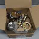 BESTTEN 2 Pack Keyed Same Exterior Door Knobs and Single Cylinder Deadbolts Combo Set, Keyed Alike Entry Door Knobs with Locks and Keys for Entrance and Front Door, Satin Nickel