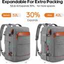 Bagsure Travel Backpack Carry On Backpack 42L Flight Approved, Expandable Laptop Backpack with Packing Cubes & Shoe Pocket, Water Resistant Luggage Backpack for Men Women, Large Backpack 20 * 14 * 7"