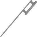 30in Heavy Duty Ground Spike for Flag Pole,Swooper Flutter Flag Hardware (Grey)