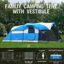 PORTAL 8 Person Family Camping Tent with Screen Room, Water Resistant Big Tunnel Tents with Rainfly, Large Family Tent for Camping, Outdoor, Patio