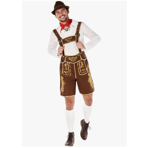 Morph Bavarian Lederhosen Men Costume, Oktoberfest Costumes Mens, Bavarian Costume Mens, Halloween Costumes for Men