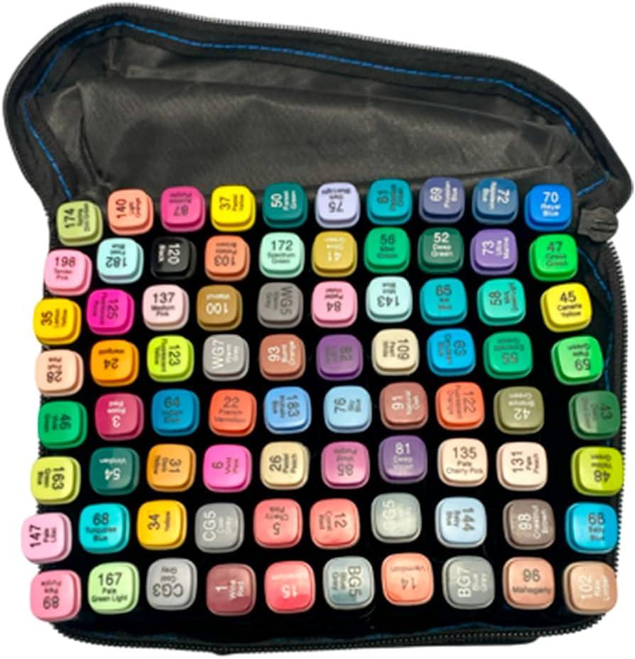 Alcohol Markers Set of 120 Colors，Dual-Tip Markers for Adult Coloring
Professional Art Markers for Artists, Manga Illustrators, and Students