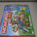 Monopoly Junior Super Mario Edition Board Game, Fun Kids' Ages 5 and Up, Explore The Mushroom Kingdom as Mario, Peach, Yoshi, or Luigi (Amazon Exclusive)