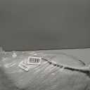 GarveeHome Bordered Rug 4x6 Washable Rug for Living Room Modern Striped Border Area Rug Non Slip Low Pile Dining Room Throw Carpet Contemporary Carpet for Entryway Kitchen Nursery, Blue