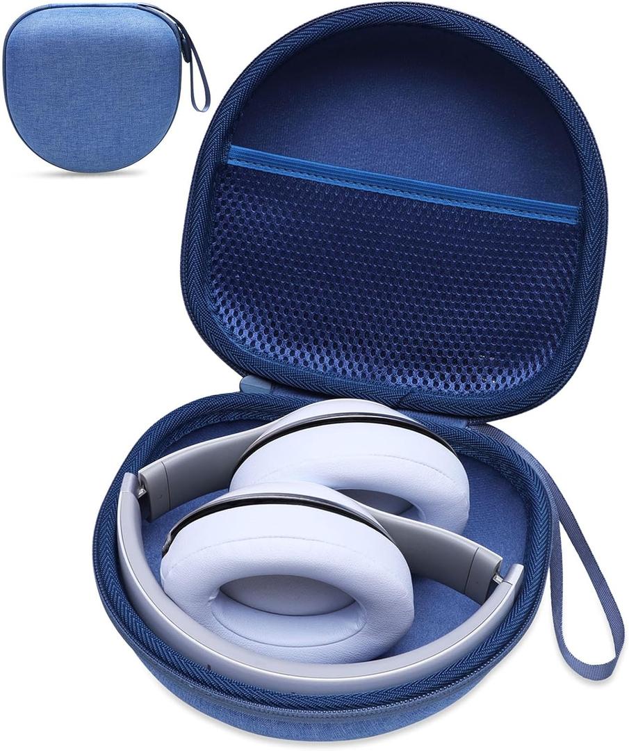 Headphone Case Compatible with Soundcore by Anker Q20i Q20 Q30 Q45 / BERIBES/ TOZO/ KVIDIO/ Beats Noise Cancelling Over-Ear Headphones, Blue