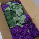 Hananona Artificial Geranium Flowers for Outdoors Geranium Silk Flowers Outdoor UV Resistant Garden Plants Faux Flowers for Home Kitchen Table Centerpieces Decor (6, Purple)