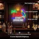 Zhengmy Bar Neon Sign USB Powered LED Wall Light for Bar Decor 16" x 14"