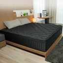 King Size Mattress, 12 Inch Hybrid Mattress in a Box, Memory Foam and Pocket Spring for Motion Isolation and Pressure Relief, Comfortable Medium Plush