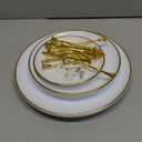 3 Pack 3 Tier Serving Tray Plastic White Cupcake Stand Tower Round Shape Tiered Dessert Serving Tray Dessert Cookie Display Stand for Tea Party, Baby Shower, Wedding, Birthday, Home Dcor