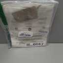 100% Pure Linen Kitchen Towels Set of 2 - French Stripe Design 18 x 24 Inch Dish Hand Towels - Handcrafted from Flax Linen Tea Towels- White