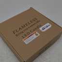 Amagic Pure White Flameless Candles, Battery Operated Candles, Acrylic Flickering LED Pillar Candles with Remote Control and Timer, 3D Wick, Yellow and Blue Glow, D2.2 xH5 5" 6" 7" 8", Set of 5