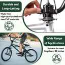 BMX Bike Gyro Brake Cables Front+Rear (Upper+Lower) with Spinner Rotor Full Kit, Bicycle Brake Lines Set Cable Wire & Housing, Suitable for Most Gyro Systems and 20" Bikes, Stabled