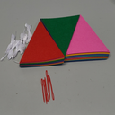 Outus 6 Sets Rainbow Pennant Banner Flags Garland Multicolor Bunting String Triangle Flags Bulk Rainbow Bunting for Carnival Birthday Party Festival Decorations(Rainbow Colors)