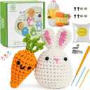 Zepiany Crochet Kit for Beginners, Amigurumi Crochet Animals Knitting Kit with Crochet Yarn, Easy Crochet Animal Kit for Beginners Crochet Kit for Adults with Step-by-Step Video for Crochet Gifts