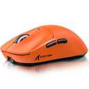ATTACK SHARK X3 Wireless Gaming Mouse, 49g Ergonomic Computer Mouse, Triple Modes PAW3395 26K DPI Optical Sensor, 200h Battery Life, Programmable Buttons, Gaming Accessories for PC/Laptop/Mac(Orange)