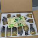 Glass Bud Vases in Bulk Set of 30 Pcs, Small Glass Vases for Flowers as Wedding Centerpieces for Tables, Clear Flower Vases Suitble for Wedding Decorations, Home Decor (Blue Yellow, 30 pcs)