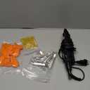 Hair Extensions Iron Fusion Keratin Hair Extensions Heat Tool Heat Connector Wand with Fusion Glue Protector Template Hair Clip Finger Protector 2 Bag Keratin Glue Granule Bead(Black)