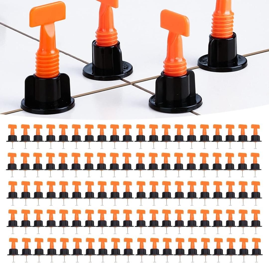 402Pcs Tile Leveler Set Reusable Tiles Leveling System Kit with Cross Clip Wrench for Floor Professional Tile Leveling System Kit Achieve Perfectly Aligned Tiles Easily