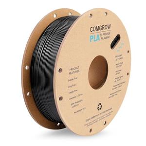 Comgrow PLA 3D Printer Filament, 3D Printer PLA Filament 1.75mm, Dimensional Accuracy +/ - 0.02 mm, 1KG Spool PLA Black