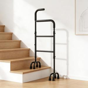 Stair Assist Cane, 13-Adjustable Elderly Mobility Aid,8-Pad Design