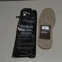 Alpaca Wool Warm Shoe Insert - Wool Shoe Insoles for Boot Soft Winter Warm Shoe Replacement Men 9 Women 10 (Light Brown Alpaca)