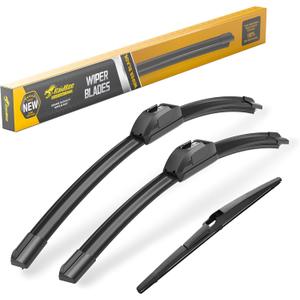 Raidbee® 24"+20" Windshield Wiper Blades with 11" Rear Automotive Replacement Set for Kia Sorento 2011 2012 2013 2014 2015/ Soul 2010-2014 2015 2016 2017 2018 2019 – Genuine OEM Quality (Set of 3)