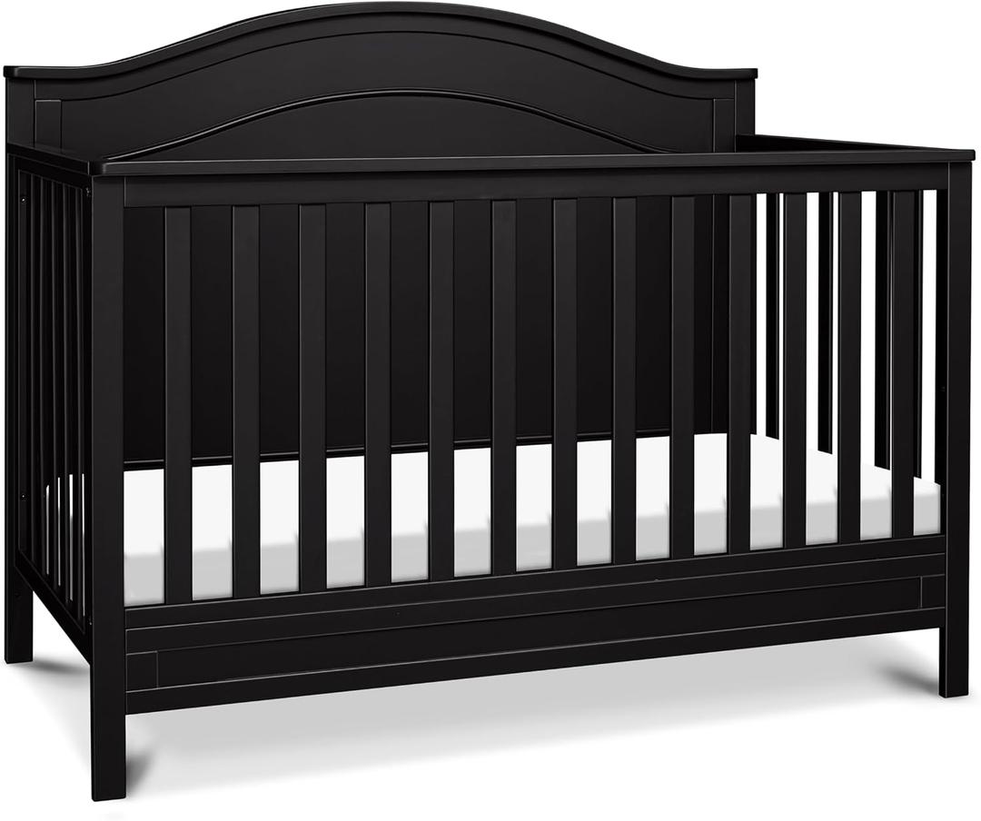 Davinci Charlie 4-in-1 Convertible Crib in Ebony, Greenguard Gold Certified