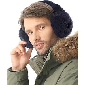 Telepepe Heated Ear Warmers, Foldable Ear Muffs for Men Women, Portable & Lightweight, 3 Heating Modes, Perfect Gifts in Winter for Skiing, Running, Cycling, Camping or Outdoor Working (Black)