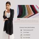 Shawls and Wraps for Evening Dresses Sheer Chiffon Women Elegant Soft Silky Wraps Wedding Bridal Scarf (Green)