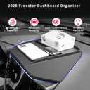 Dashboard Panel Organizer fits for 2025 2026 Forester Outback Croosterk Accessories Center Console Organizer Anti-Slip Anti-Dust Waterproof Mats Silicone Black