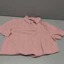 PJ PAUL JONES Mens Polo Shirts Short Sleeve Casual Textured Knit Polo Shirt for Men Golf Collared (Pink, L)