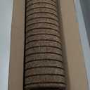 Custom Size Backed Non-Slip Area Rugs Runner, Easy Clean, Waterproof Runner Rugs for Hallway Entryway, Kitchen, Laundry, 2FT x 6FT, Brown Stripe