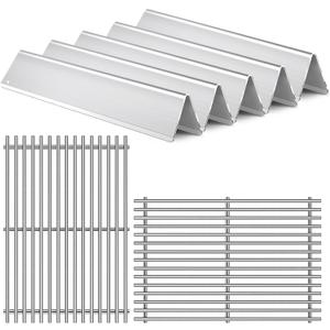 7636 7638 7639 Grill Grates Grill Replacement Parts for Weber Spirit Grill Spirit II E-310, E-320, S-310, S-320, GS4 Spirit 2 300 Flavorizer Bars 15.3, 17 Stainless Steel BBQ Grid Accessories