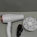 Conair Double Ceramic Hair Dryer, 1875W Blow Dryer with Diffuser and Concentrator, Ionic Conditioning, 3 Heat & 2 Speed Settings, White