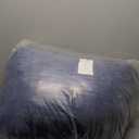 HIGOGOGO Pouf Ottoman Stuffed Round Modern Foam Filled Foot Rest Poufs for Living Room Chair Decorative 20 X 15 Inches Boho Relax Stool for Wedding Christmas Party, Navy Blue