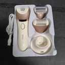 VOYOR Epilator for Women, 3 in 1 Epilator Hair Removal for Women, Epilators Hair Remover for Leg Arm with 30 Tweezers, Rechargeable & Cordless Electric Lady Shaver & Trimmer BM300 (Champagne Gold)