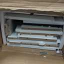 Over The Toilet Storage Cabinet with 7 Shelves, Imitation Walnut Grain Above Toilet Bathroom Organizer with Toilet Paper Holder Stand, Space Saver for Restroom, Laundry, Bathroom (White) (32" W x 9.8" D x 65" H)